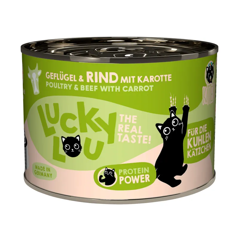Lucky Lou Kitten Geflügel/Rind 200 g Angebot